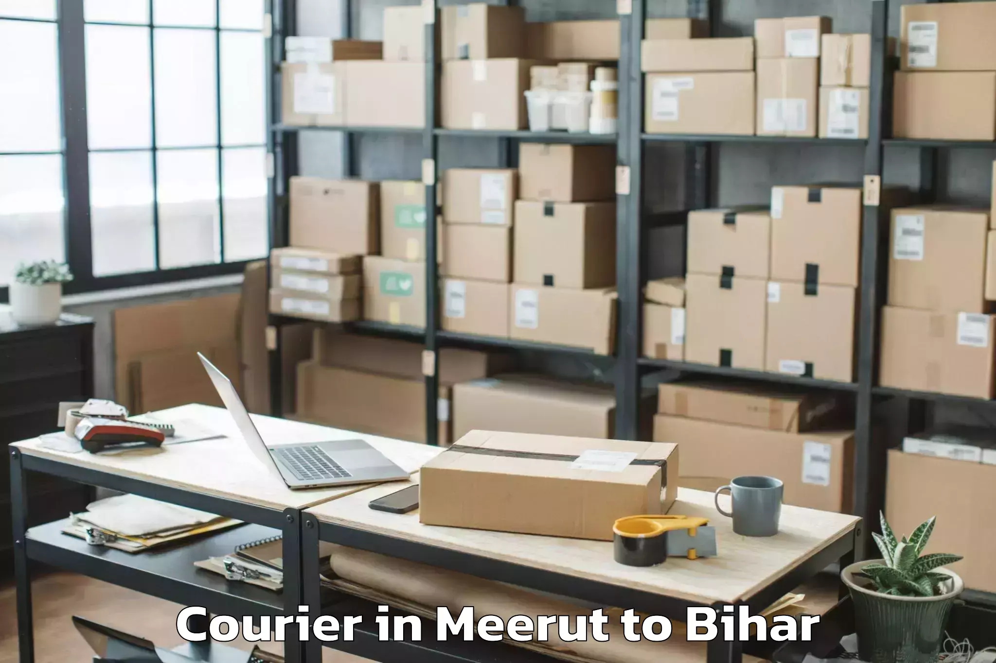 Get Meerut to Luckeesarai Courier